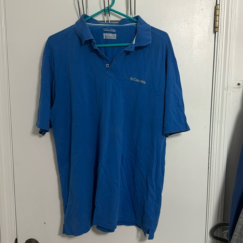 Columbia Omni-wick advanced evaporation blue polo men’s xl extra large